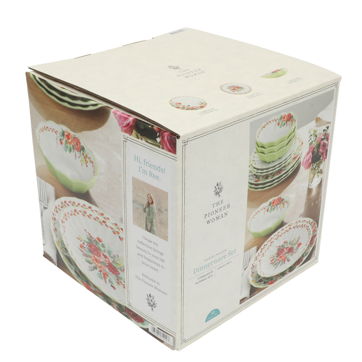 PioneerHome™ Painted Meadow 12-Piece Ceramic Dinnerware Set - PioneerHome™