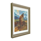 PioneerHome™ Frank Tenney Johnson "An Idle Dreamer" Framed Western Wall Art Print, Cowboy and - PioneerHome™