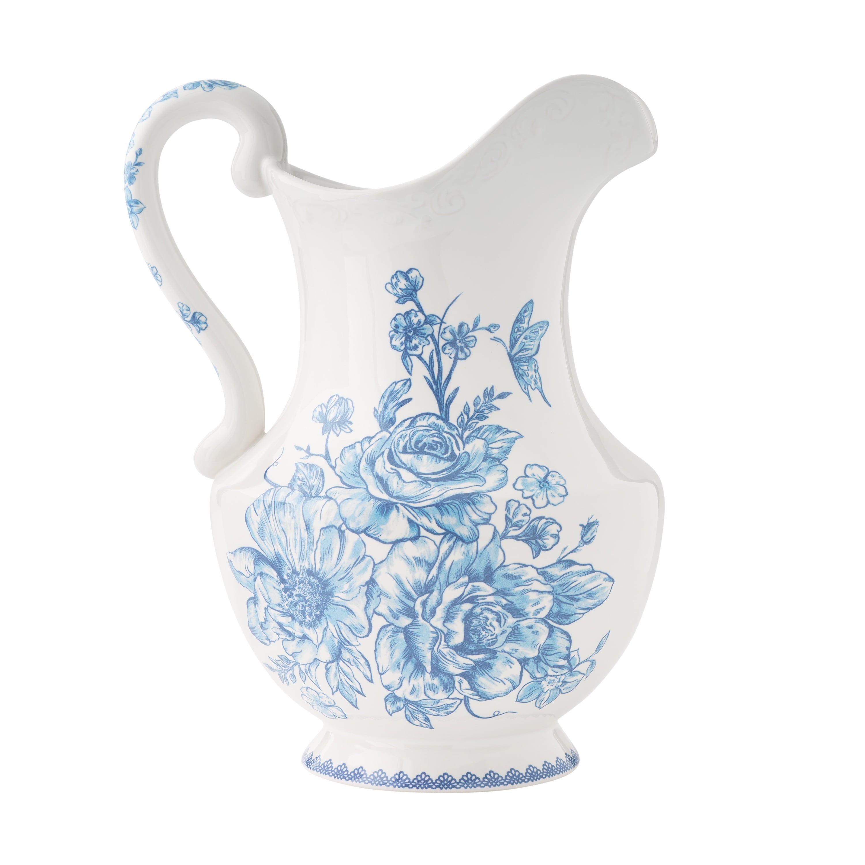 PioneerHome™ Agatha Stoneware 2-Quart Pitcher, Blue - PioneerHome™