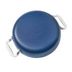 PioneerHome™ Harlow 12" Ceramic Non-Stick Everyday Pan with Lid, Denim Blue - PioneerHome™