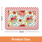 PioneerHome™ Flower Kitchen Mat Sets 2 Piece Farmhouse Anti Fatigue Waterproof Stain Resistant Floor Rug Non Slip - PioneerHome™