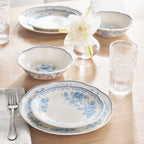 PioneerHome™ Agatha 12-Piece Stoneware Dinnerware Set, Blue - PioneerHome™