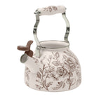 PioneerHome™ 2.0-Quart Enamel on Steel Agatha Tea Kettle, Brown - PioneerHome™