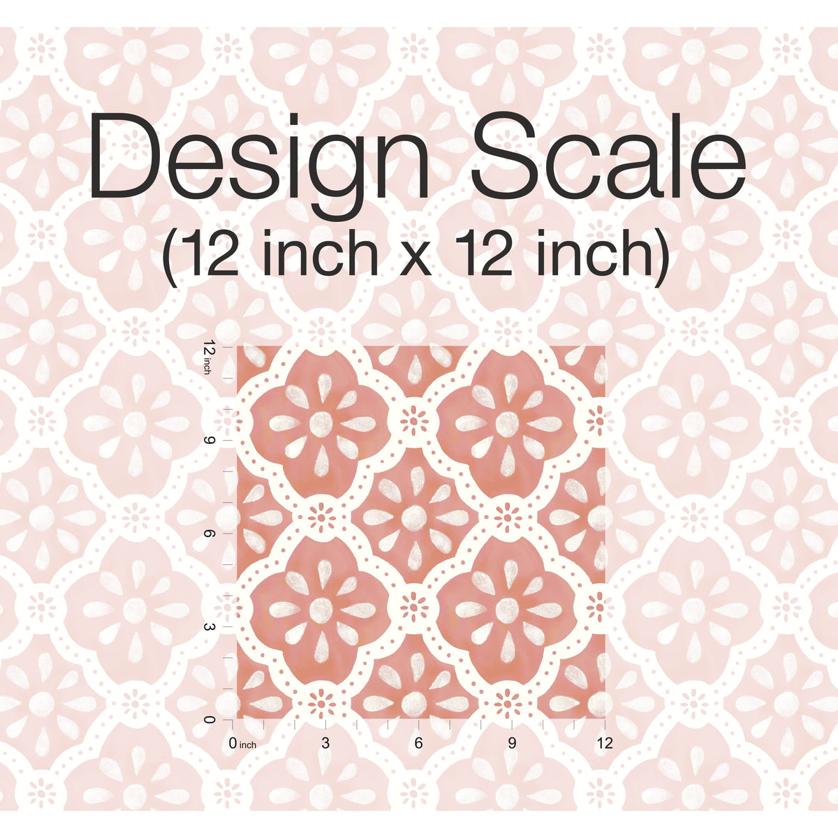 PioneerHome™ Pink Salmon Washy Trellis Peel and Stick Wallpaper, 18" x 18.86' - PioneerHome™
