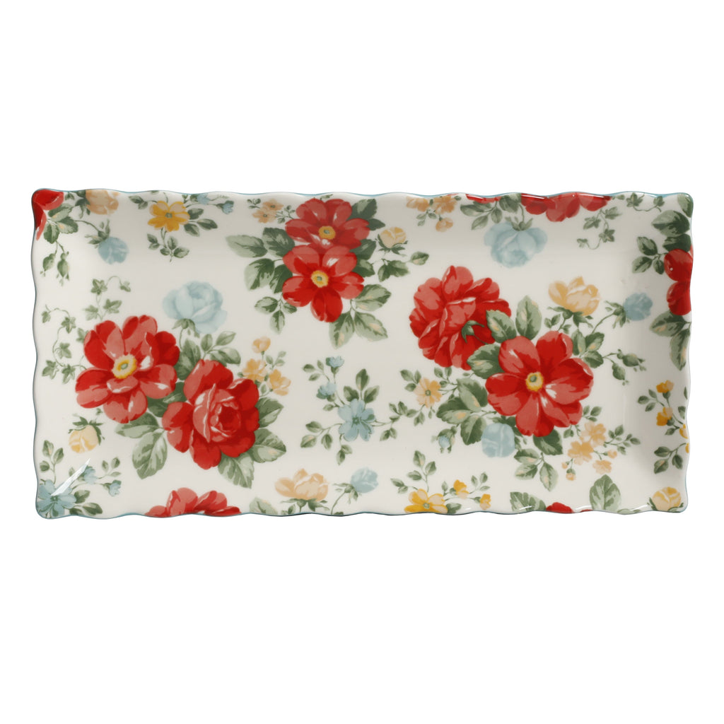 PioneerHome™ Floral Medley 12.3" Stoneware Serving Platters, 3-Piece Set - PioneerHome™