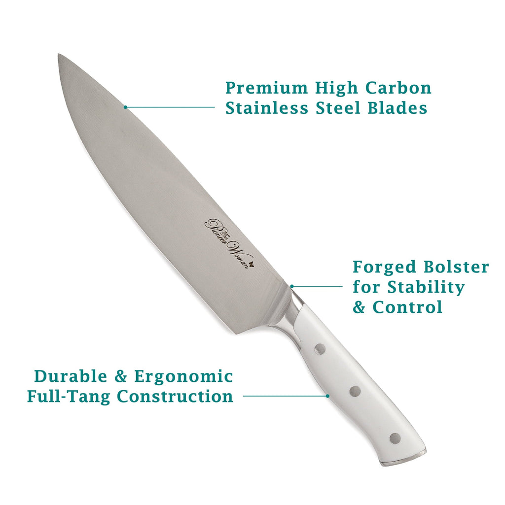 PioneerHome™ Pioneer Signature 14-Piece Stainless Steel Knife Block Set, Gray - PioneerHome™