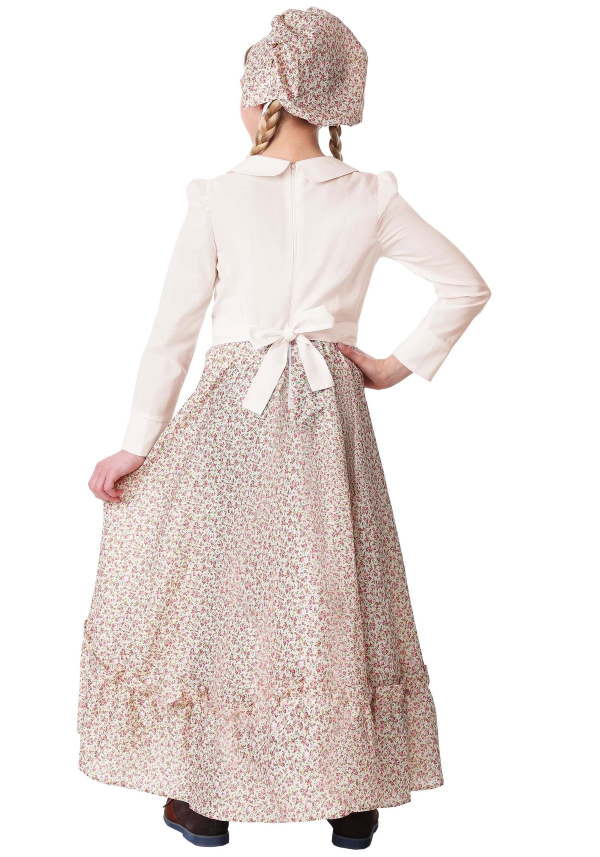PioneerHome™ Prairie Pioneer Costume for Girls - Vintage Cottagecore Dress Perfect For Your - PioneerHome™