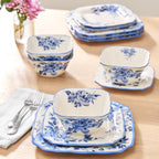 PioneerHome™ Delilah 12-Piece Stoneware Dinnerware Set, Blue - PioneerHome™
