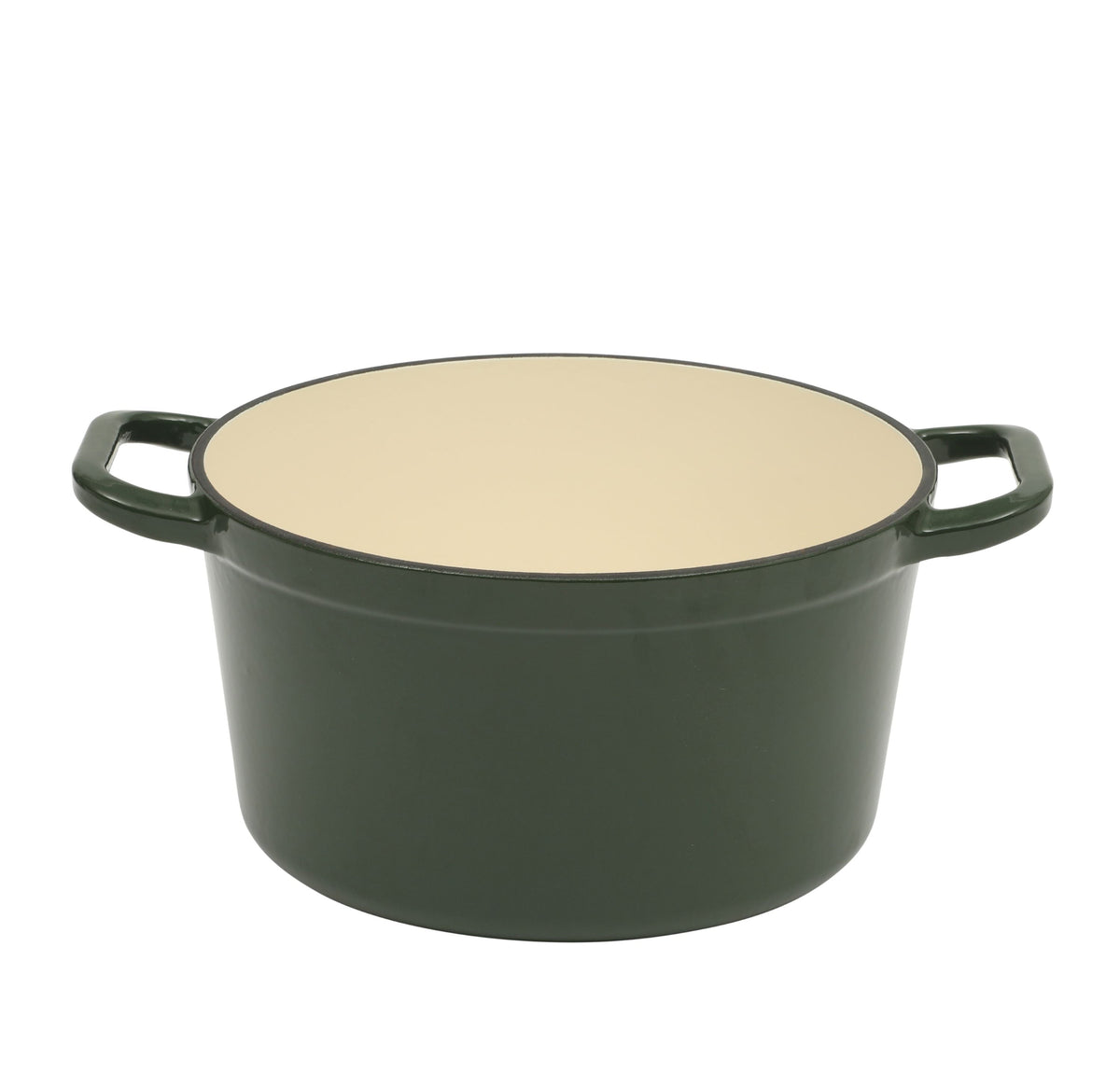 PioneerHome™ 5-Quart Enamel Cast Iron Dutch Oven with Lid, Dark Green - Rustic Home - PioneerHome™