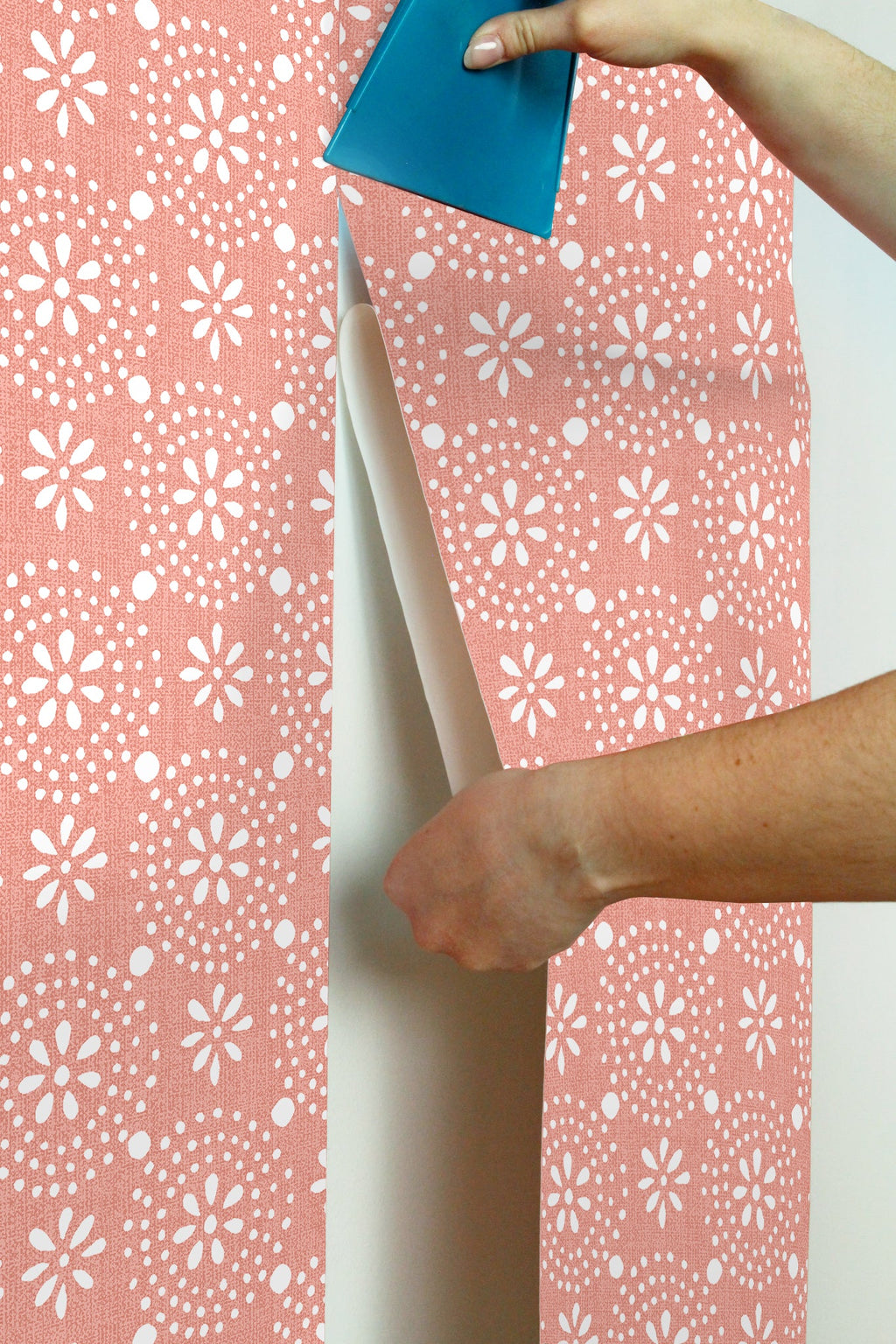 PioneerHome™ Green Floral Geo Peel And Stick Vinyl Wallpaper, 215-in by 20.5-in, 30.75 sq. - PioneerHome™