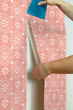 PioneerHome™ Green Floral Geo Peel And Stick Vinyl Wallpaper, 215-in by 20.5-in, 30.75 sq. - PioneerHome™