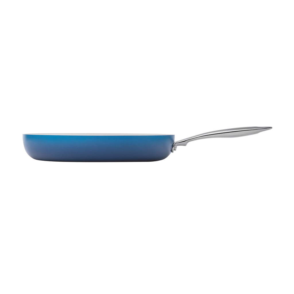 PioneerHome™ Harlow 12" Ceramic Non-Stick Fry Pan, Denim Blue - PioneerHome™