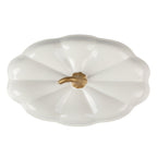 PioneerHome™ 3-Quart Oval Pumpkin Stoneware Baker with Lid, Linen - PioneerHome™