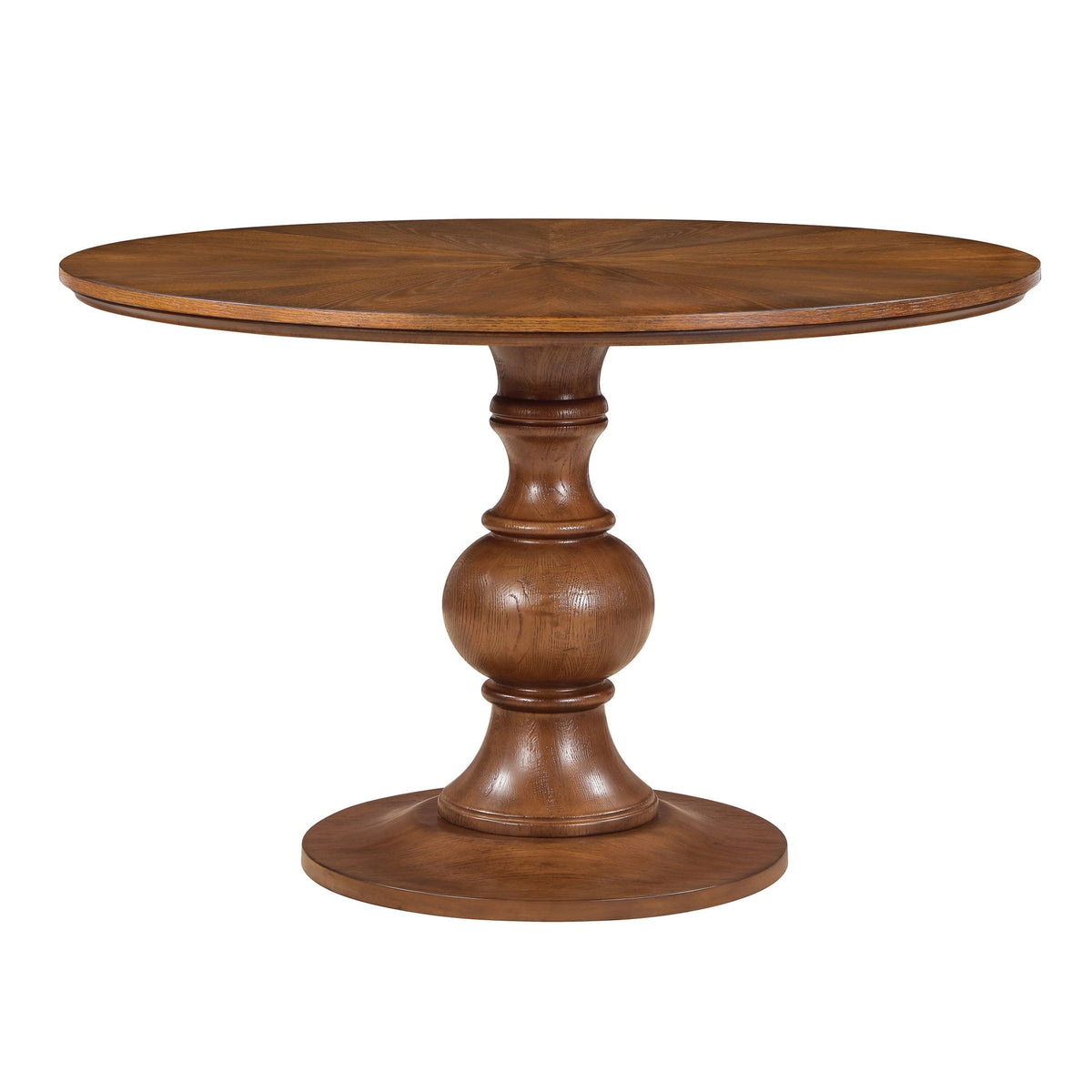 PioneerHome™ Callie Round Dining Table, Heirloom Brown Finish - PioneerHome™