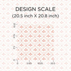 PioneerHome™ Coral Tonal Scallop Peel And Stick Vinyl Wallpaper, 215-in by 20.5-in, 30.75 sq. - PioneerHome™