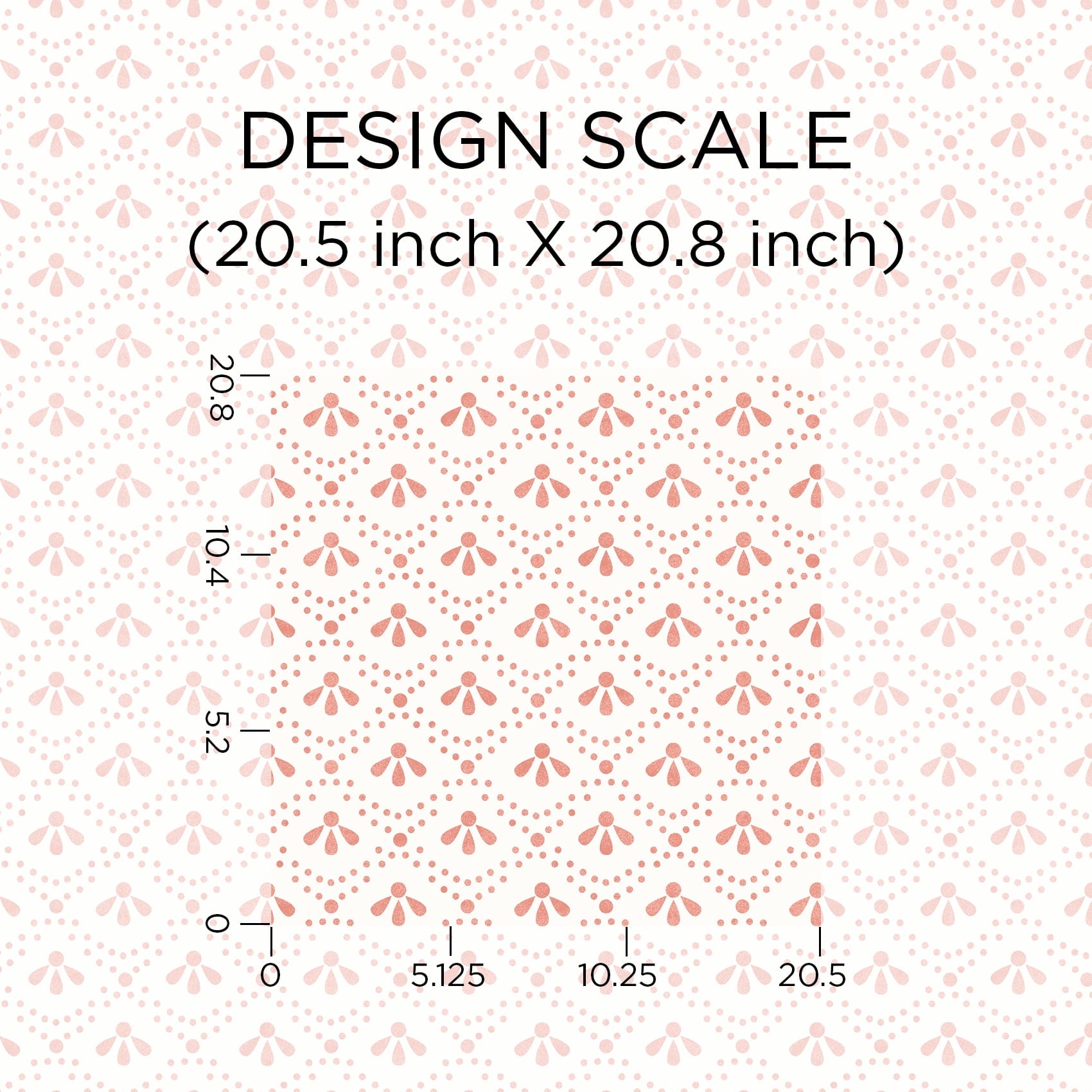 PioneerHome™ Coral Tonal Scallop Peel And Stick Vinyl Wallpaper, 215-in by 20.5-in, 30.75 sq. - PioneerHome™