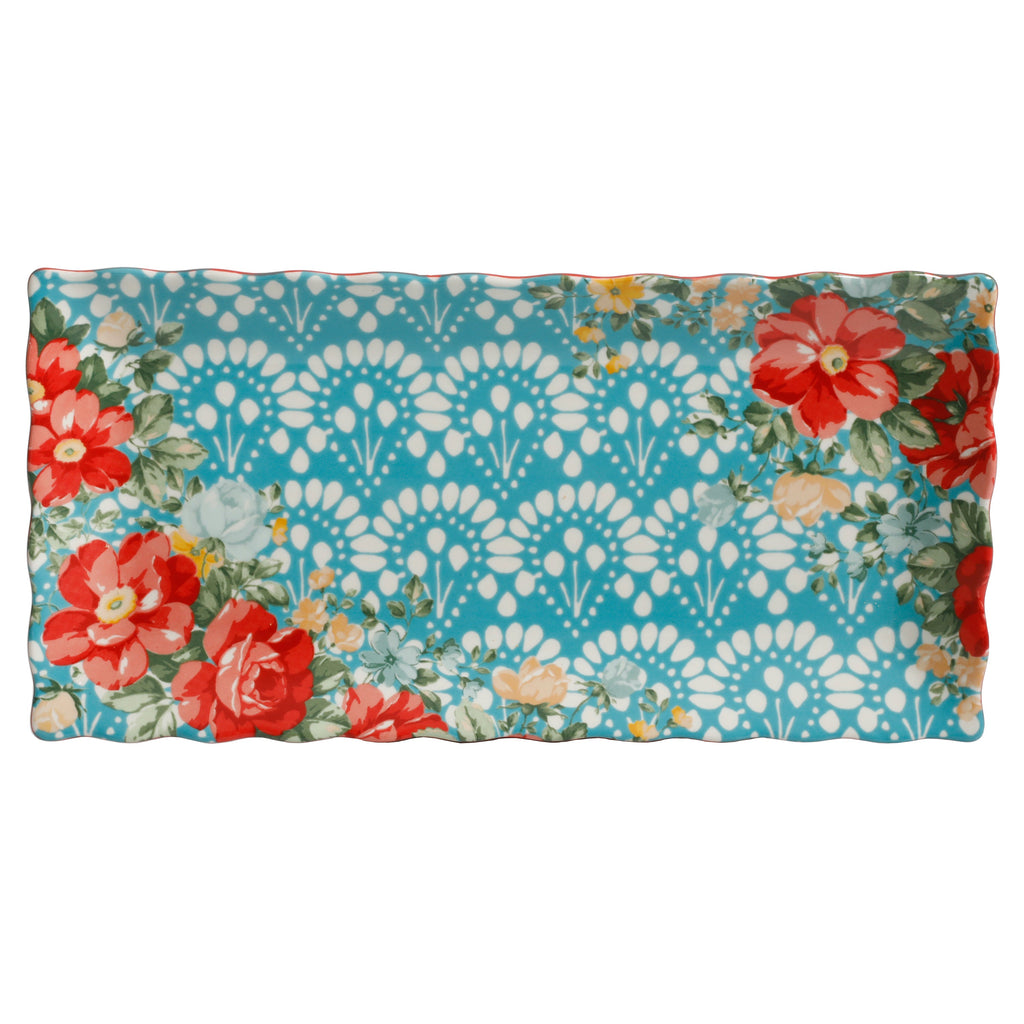PioneerHome™ Floral Medley 12.3" Stoneware Serving Platters, 3-Piece Set - PioneerHome™
