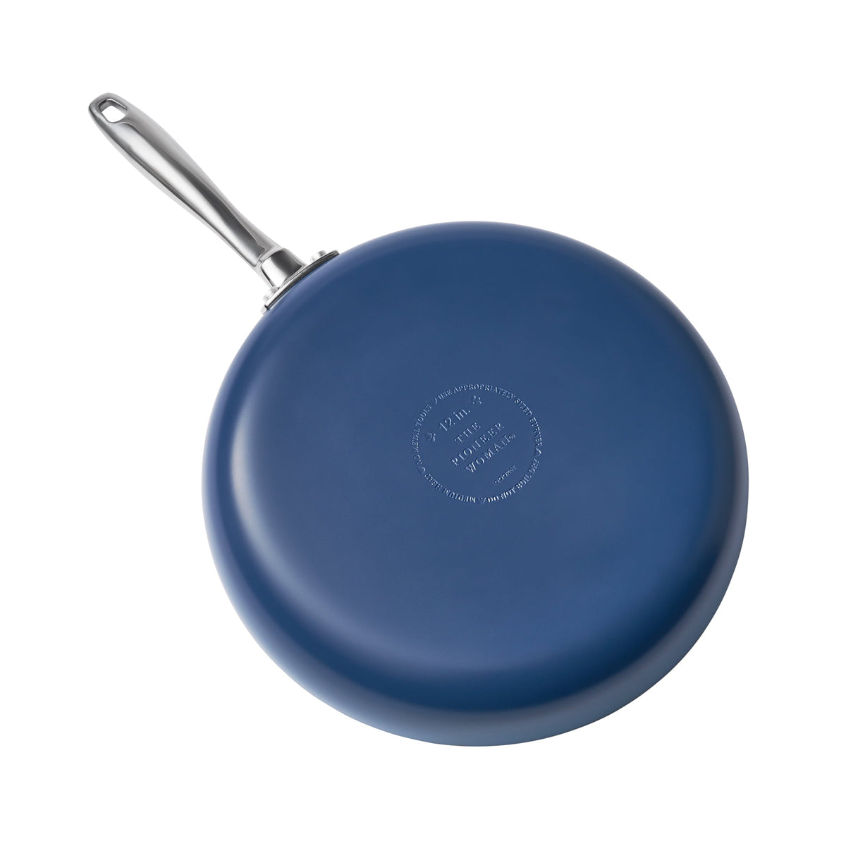 PioneerHome™ Harlow 12" Ceramic Non-Stick Fry Pan, Denim Blue - PioneerHome™