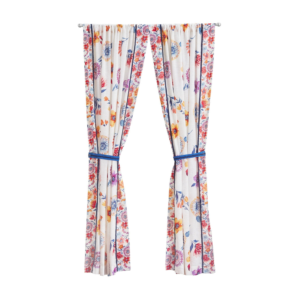 PioneerHome™ Sheer Cotton Curtain Panel, Floral,1 Panel, 50"W x 84"L - PioneerHome™