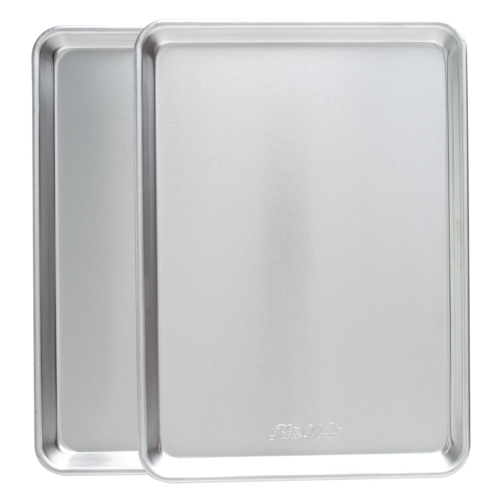 PioneerHome™ Naturals Aluminum 2 Pack Half Sheet Set Silver 17.1" x 12.1" x 1" - PioneerHome™