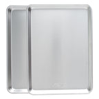 PioneerHome™ Naturals Aluminum 2 Pack Half Sheet Set Silver 17.1" x 12.1" x 1" - PioneerHome™