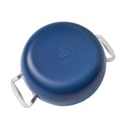 PioneerHome™ Harlow 7.5 Qt Ceramic Non-Stick Stock Pot with Lid, Denim Blue - Farmhouse - PioneerHome™