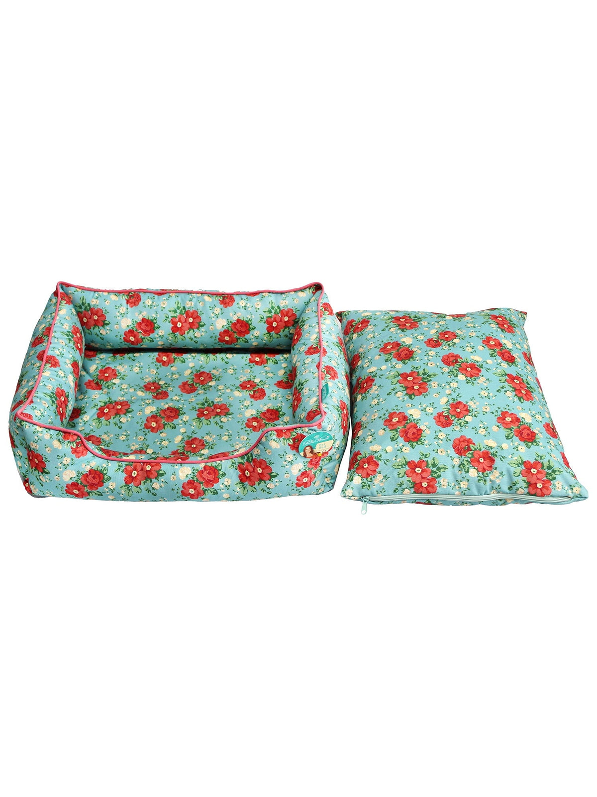 PioneerHome™ Pet Bed, Vintage Floral Small 20" x 17" - PioneerHome™