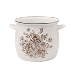 PioneerHome™ Agatha 12 Qt Enamel on Steel Stock Pot with Lid, Brown - Farmhouse - PioneerHome™
