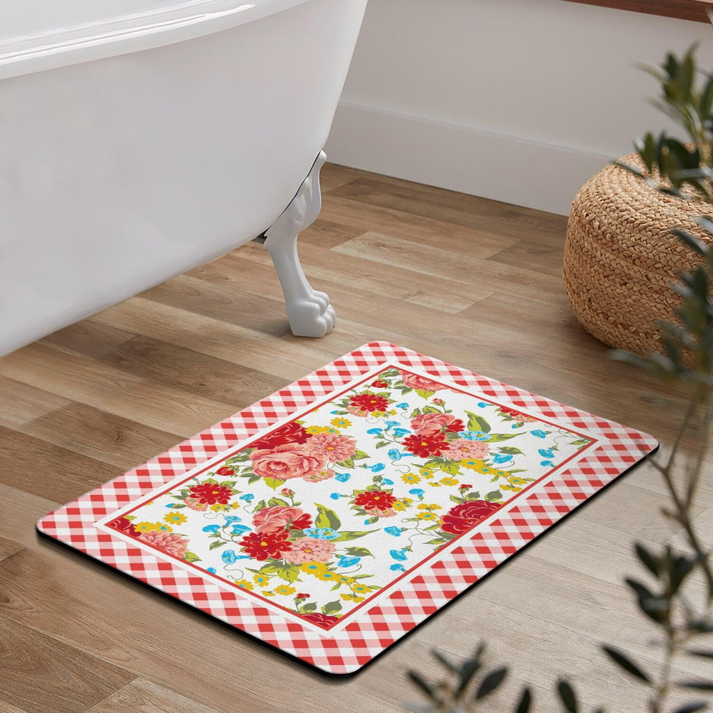 PioneerHome™ Flower Kitchen Mat Sets 2 Piece Farmhouse Anti Fatigue Waterproof Stain Resistant Floor Rug Non Slip - PioneerHome™