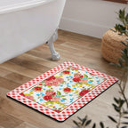 PioneerHome™ Flower Kitchen Mat Sets 2 Piece Farmhouse Anti Fatigue Waterproof Stain Resistant Floor Rug Non Slip - PioneerHome™