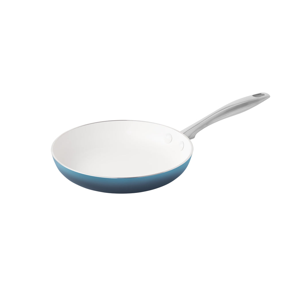 PioneerHome™ Harlow 15-Piece Cookware Set, Ceramic Non-Stick Pots and Pans Set, Denim Blue - PioneerHome™