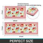 PioneerHome™ Flower Kitchen Mat Sets 2 Piece Farmhouse Anti Fatigue Waterproof Stain Resistant Floor Rug Non Slip - PioneerHome™