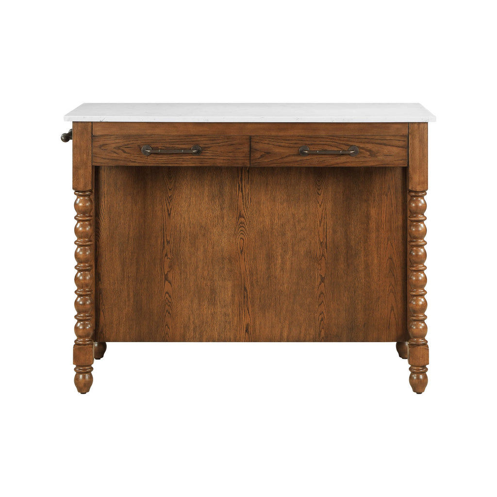 PioneerHome™ Harper Kitchen Island with Drawers, Homestead Brown - PioneerHome™