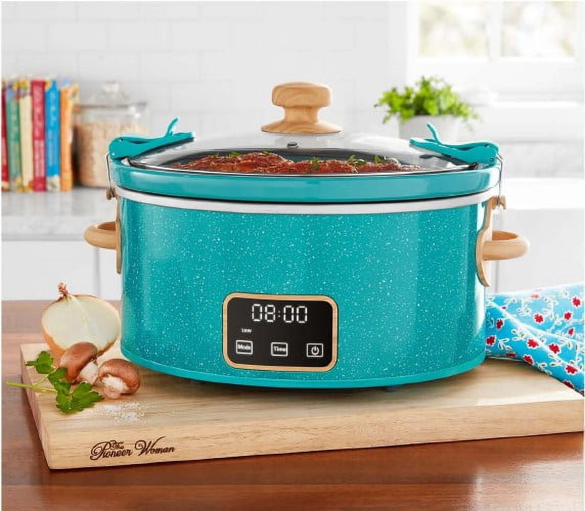 PioneerHome™ Teal Speckle 6 Quart Slow Cooker - PioneerHome™