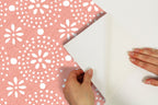 PioneerHome™ Green Floral Geo Peel And Stick Vinyl Wallpaper, 215-in by 20.5-in, 30.75 sq. - PioneerHome™