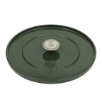 PioneerHome™ 5-Quart Enamel Cast Iron Dutch Oven with Lid, Dark Green - Rustic Home - PioneerHome™