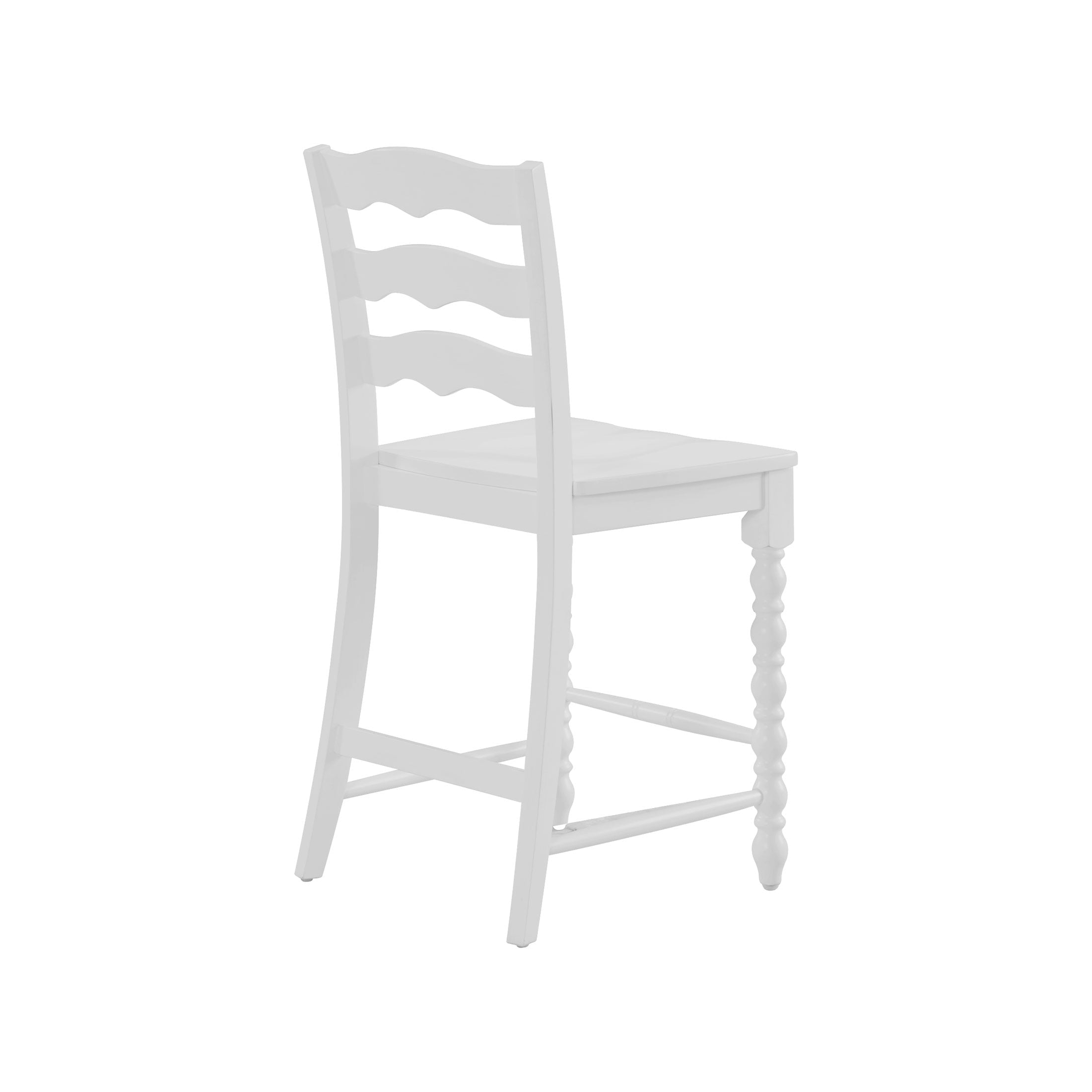 PioneerHome™ Harper Counter-height Wood Stools, 2 Pack, White - PioneerHome™