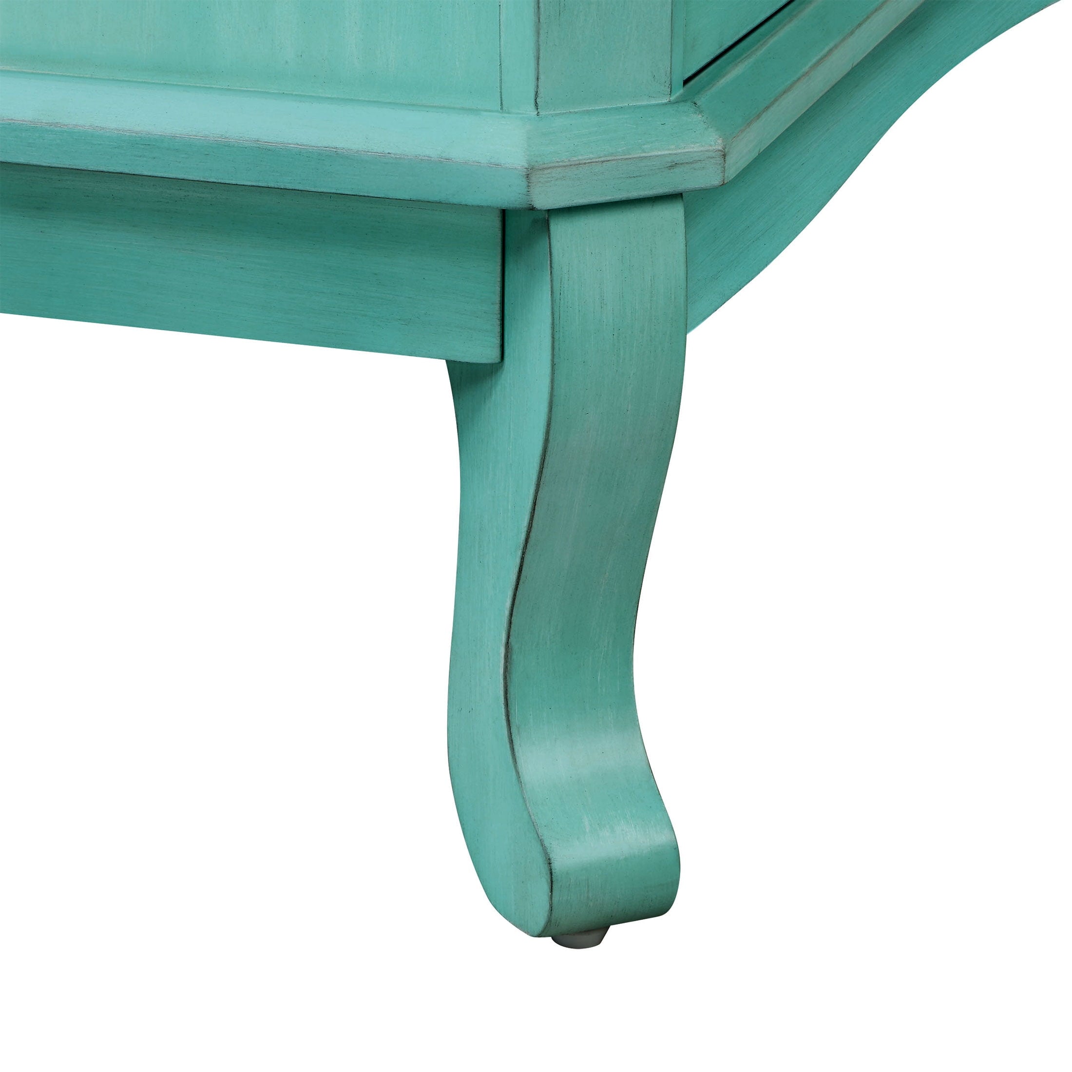 PioneerHome™ 4-Drawer Dresser Made With Solid Wood Frame, Teal - PioneerHome™