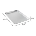 PioneerHome™ Aluminum Sheet Pan Set with Wire Rack & Silicone Baking Mat, 3-Piece, 13"x18" - PioneerHome™