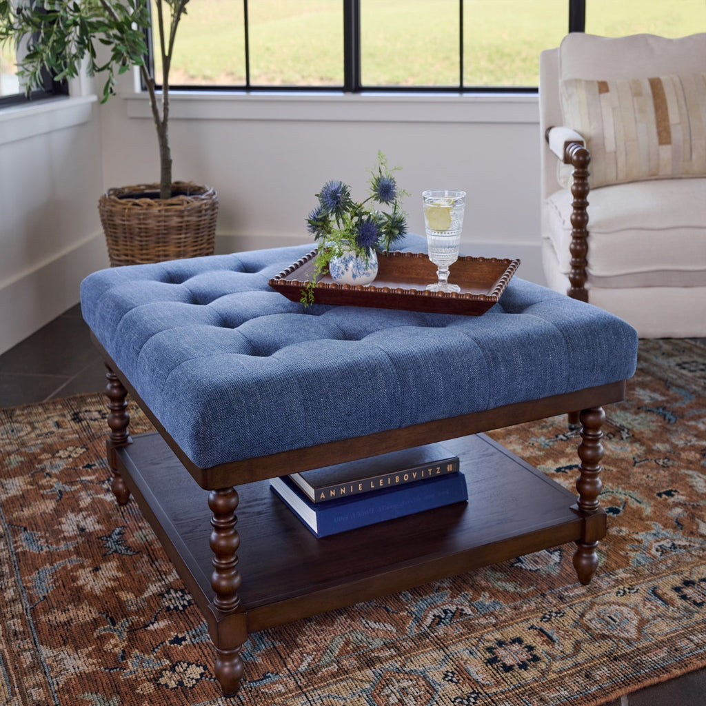 PioneerHome™ Harper Rustic Brown Decorative Tray with Beaded Rim, 18.7 x 12.4 inches - PioneerHome™
