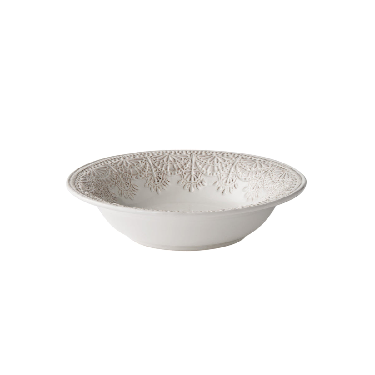 PioneerHome™ Vintage Lace 12-Piece Ceramic Dinnerware Set, Linen - PioneerHome™