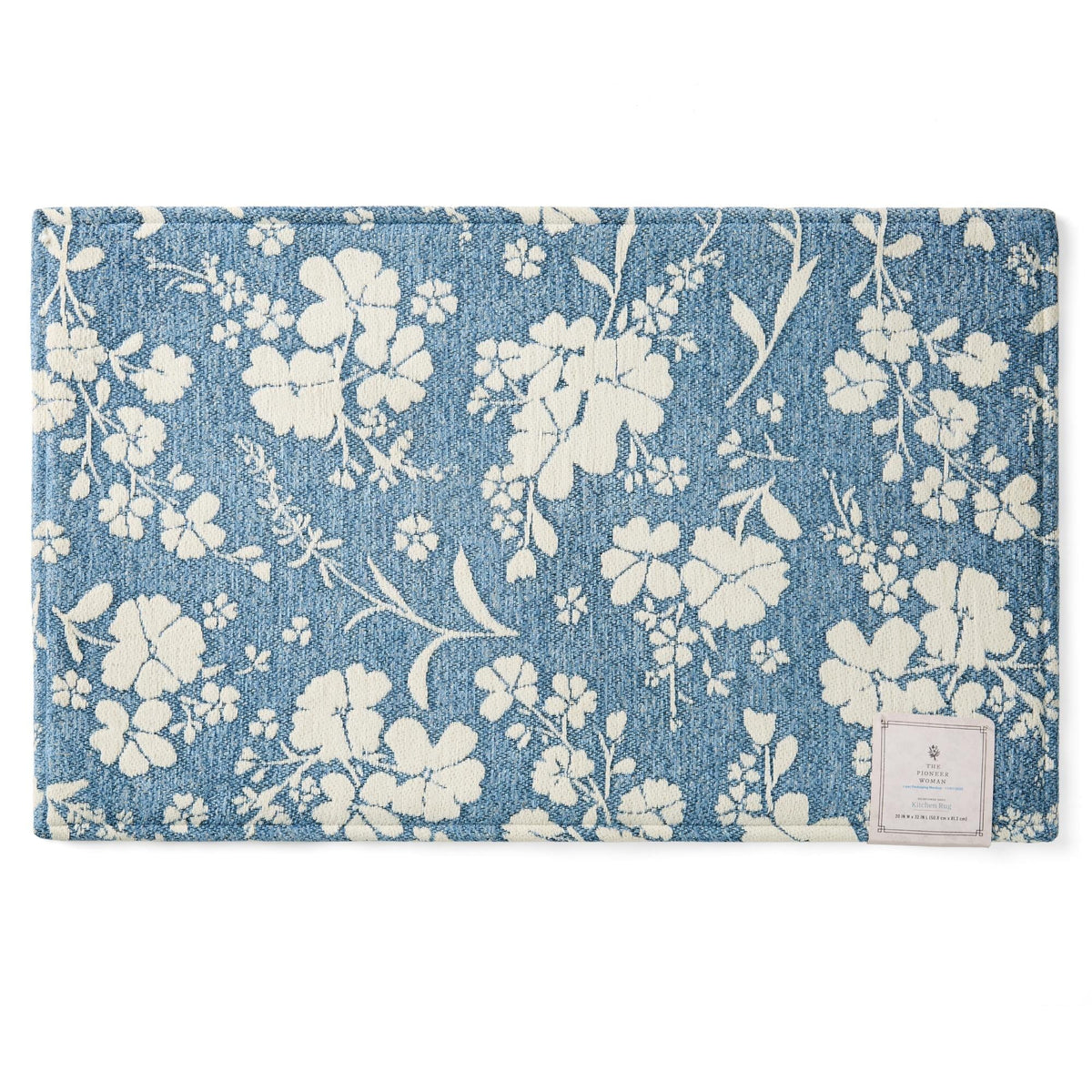 PioneerHome™ Elmbrook Wildflower Cloudwalk Anti-Fatigue Comfort Mat, Blue, 20" x 32" - PioneerHome™