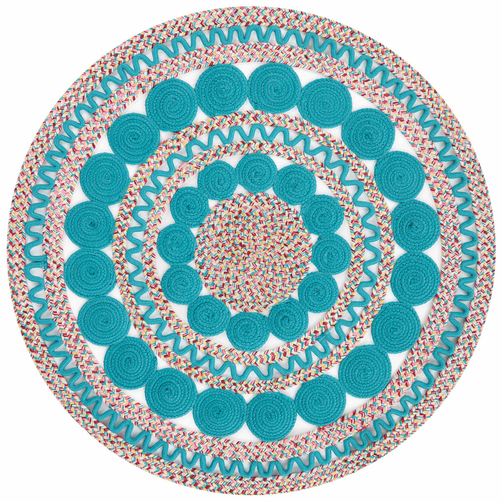PioneerHome™ Braided Floral Round Rug, 48" - PioneerHome™