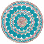 PioneerHome™ Braided Floral Round Rug, 48" - PioneerHome™