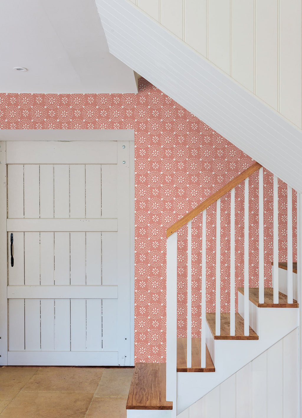 PioneerHome™ Green Floral Geo Peel And Stick Vinyl Wallpaper, 215-in by 20.5-in, 30.75 sq. - PioneerHome™