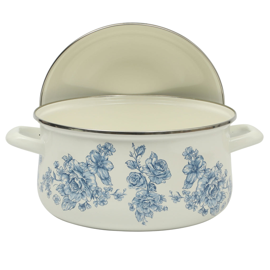 PioneerHome™ Agatha Enamel-on-Steel 6-Quart Dutch Oven, Blue - PioneerHome™