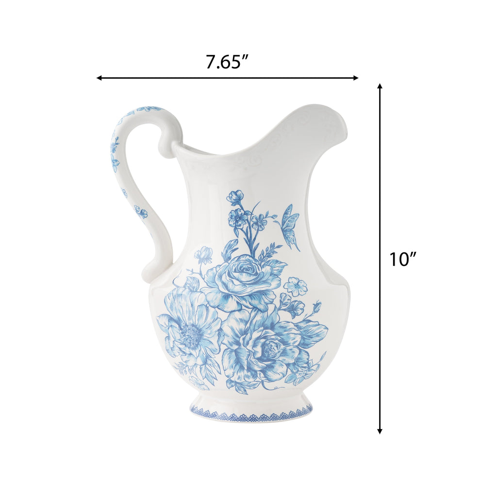 PioneerHome™ Agatha Stoneware 2-Quart Pitcher, Blue - PioneerHome™