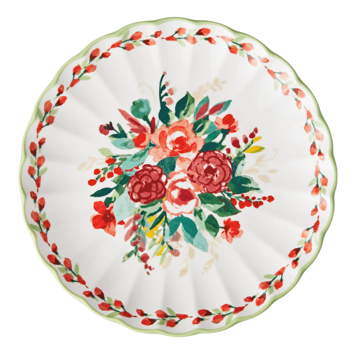 PioneerHome™ Painted Meadow 12-Piece Ceramic Dinnerware Set - PioneerHome™