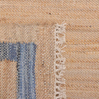 PioneerHome™ Denim Jute Runner Rug, Natural with Blue Border, 30 x 96 Inches - PioneerHome™