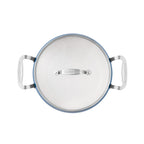 PioneerHome™ Harlow 7.5 Qt Ceramic Non-Stick Stock Pot with Lid, Denim Blue - Farmhouse - PioneerHome™